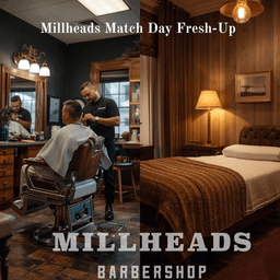 Millheads Match Day Fresh-Up — Cut, Hot Towel & Styling Kit